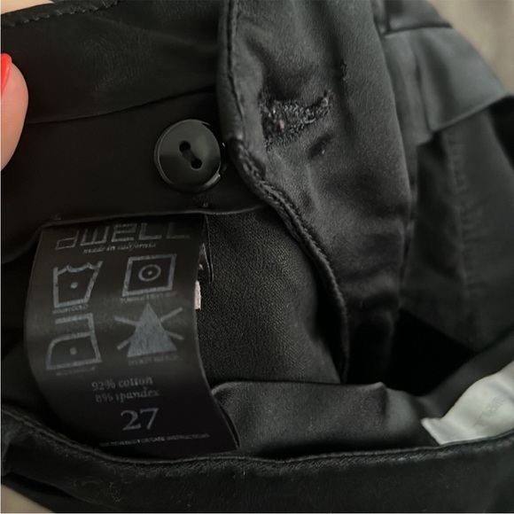 DWELL Black Fitted Stretch Pants, 27 - Picture 5 of 5